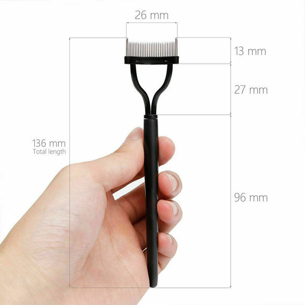 New Makeup Mascara Guide Applicators Steel Needle Eyelash Comb Eyebrow Brush