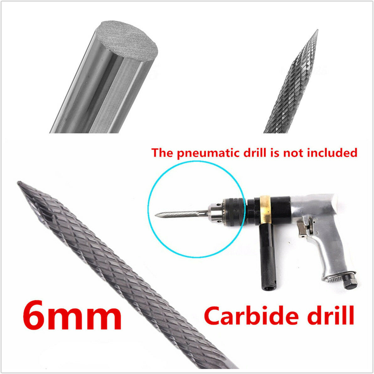 6mmx90mm Tire Repair Carbide Cutter Remove Debris Clean Channel for Better Seal