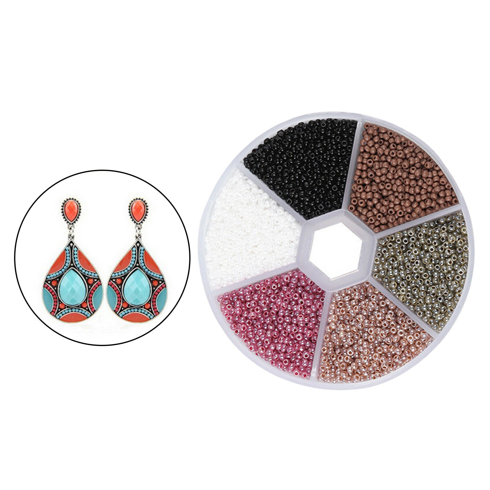 5700Pcs Loose Beads Spacer Beads DIY Jewelry Findings Bracelet Grey Series
