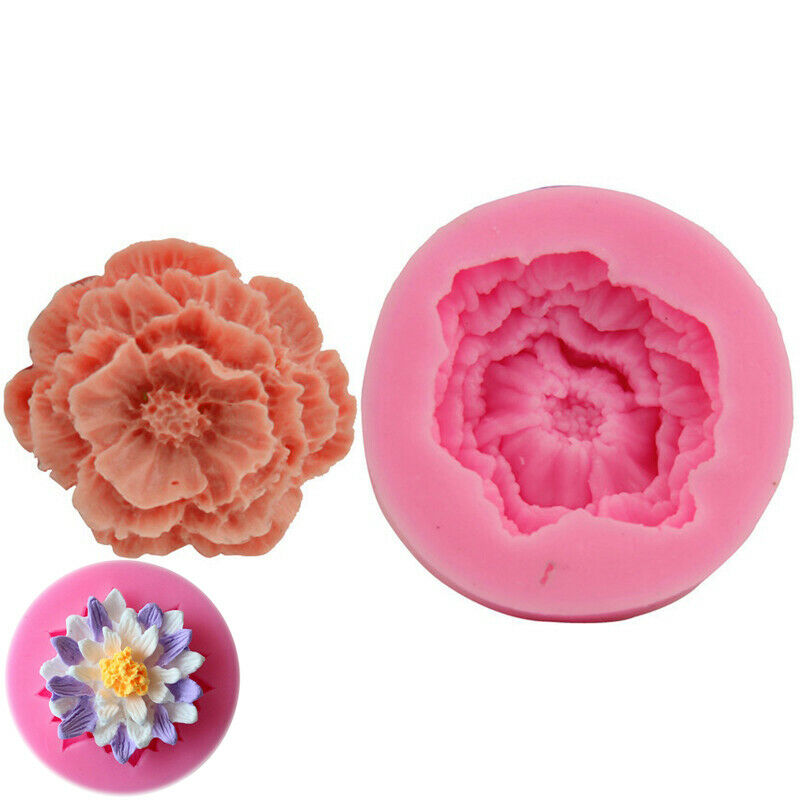 Mould Lily Flower Sugar Paste Cake Icing Chocolate Craft Water Silicone Decor