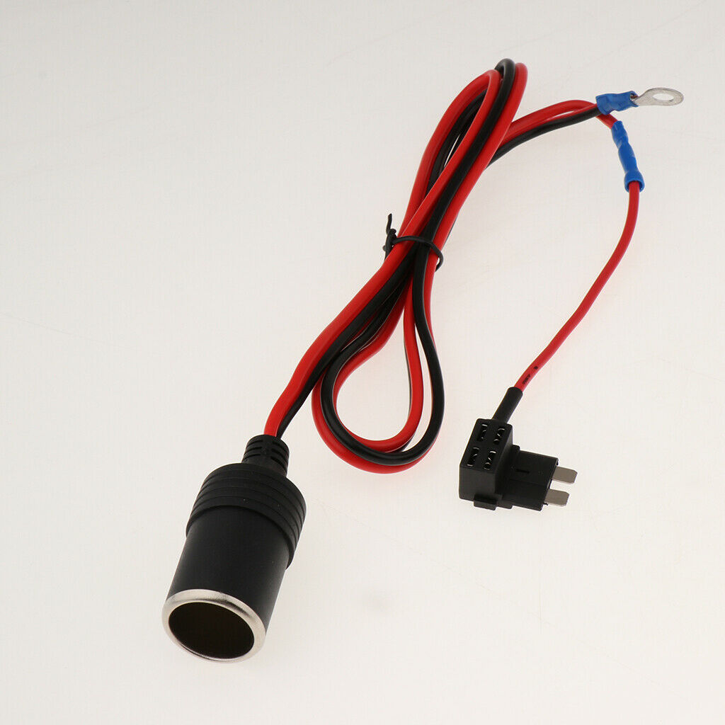 Car Cigar Lighter Socket 12V Standard Fuse Tap Holder  W/ Fuse 5/10/15A