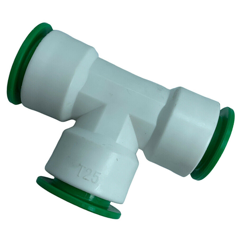 1pc 25mm PPR Tube Fittings Straight Quick Connector Tee Plumbing Water Pipe