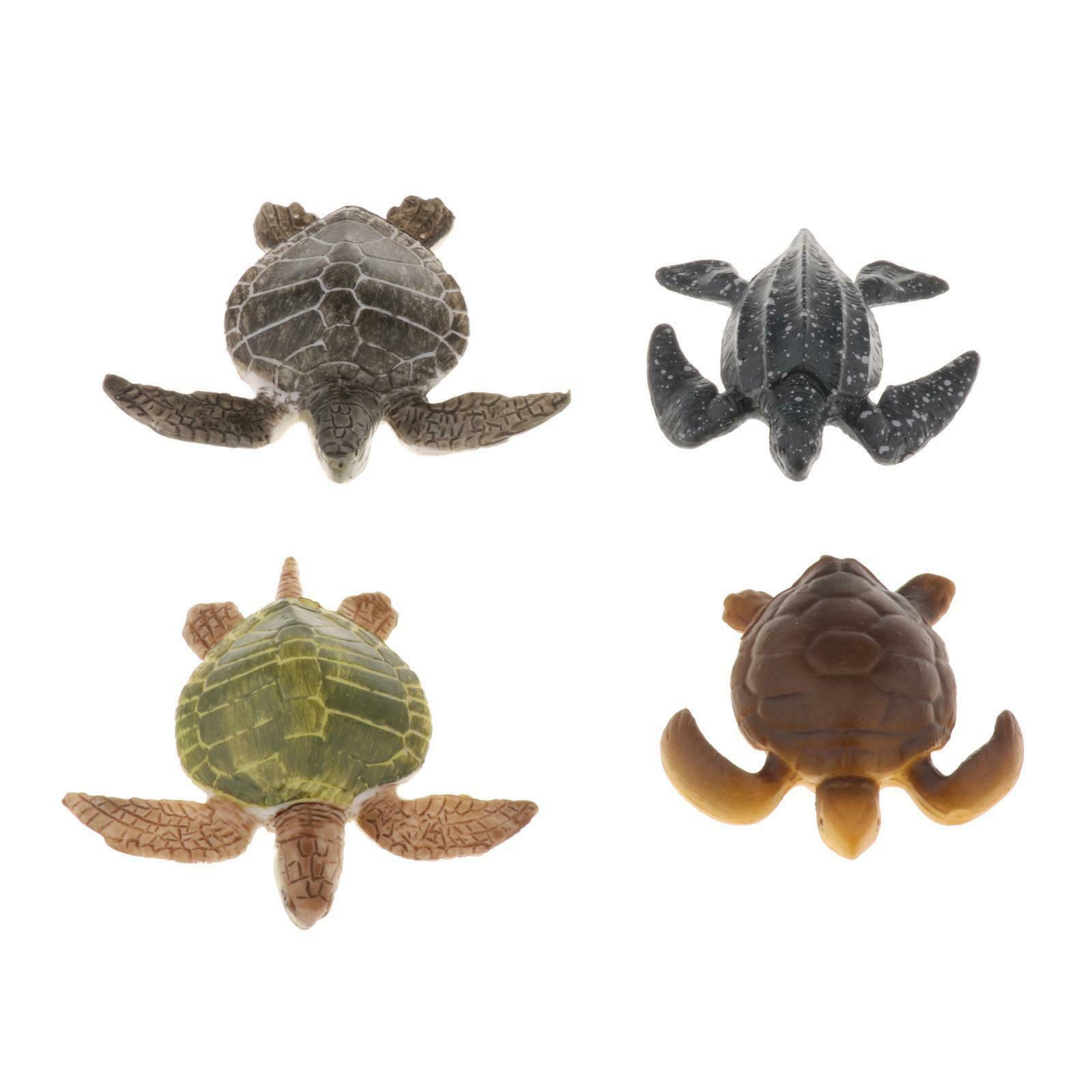 Plastic Realistic Animal Turtles Figures Creatures Bath Toys Bag Filler
