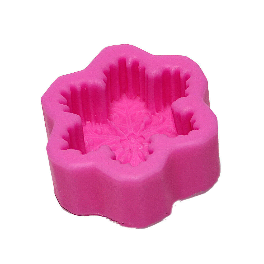 Silicone Snowflake Candle Mold Soap Aroma Wax Handmade DIY Making Supplies Tools