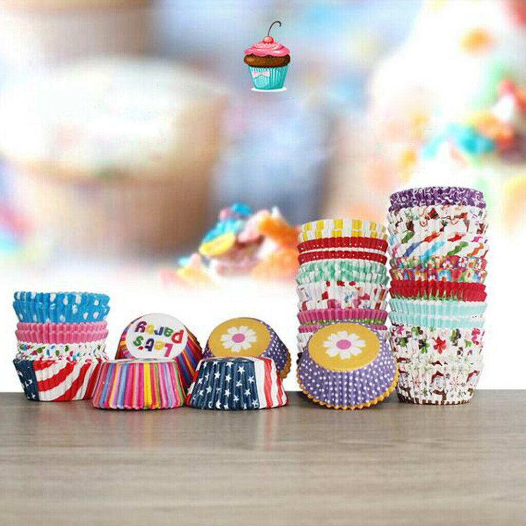 1000Pcs 7cm Colorful Paper Cupcake Liners Muffin Cups   Baking Mold