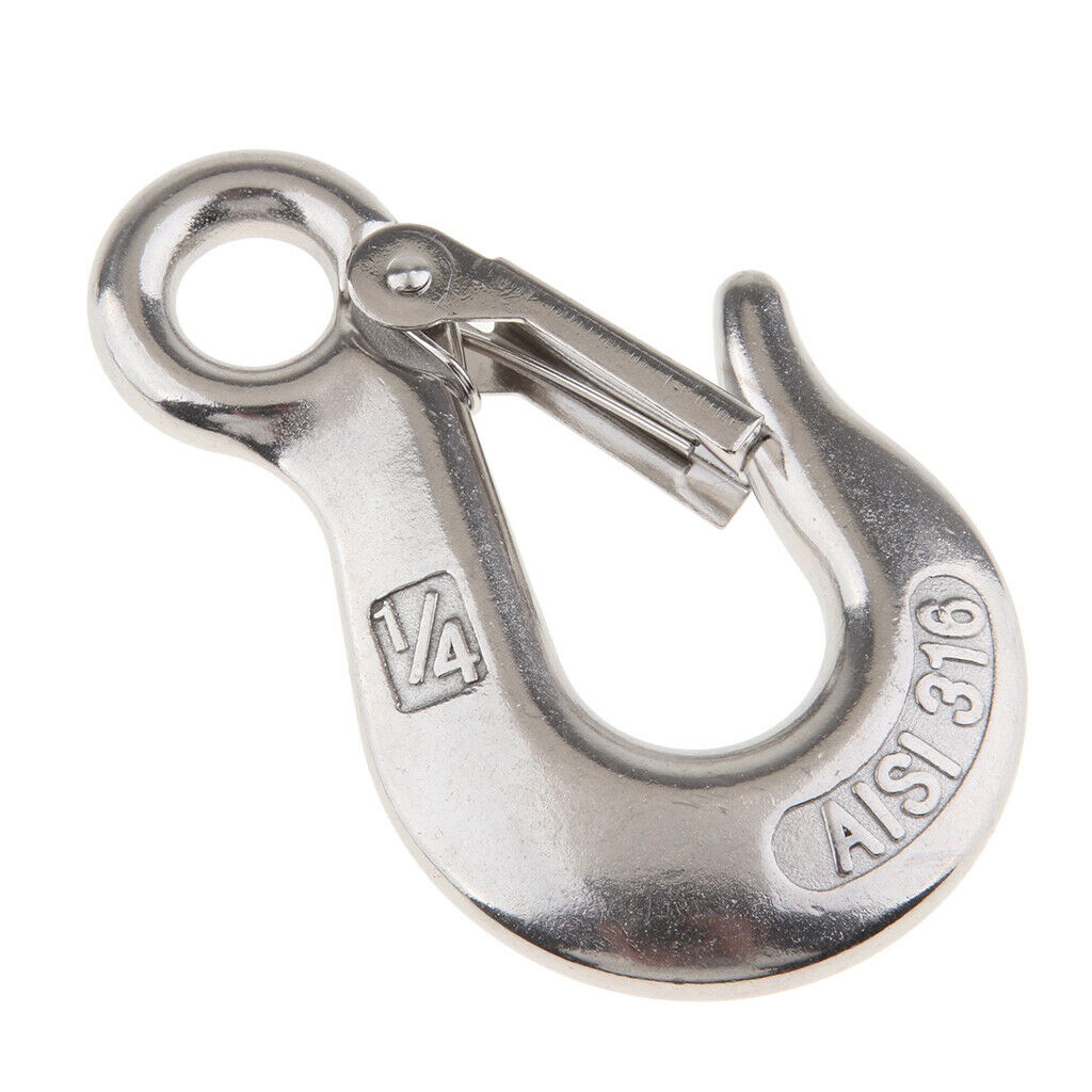 1/4" Clevis Slip Eye Hook With Safety