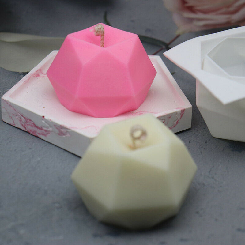 Multilateral Diamond Cube Candle DIY Silicone Mold Handmade Aromatherapy .l8