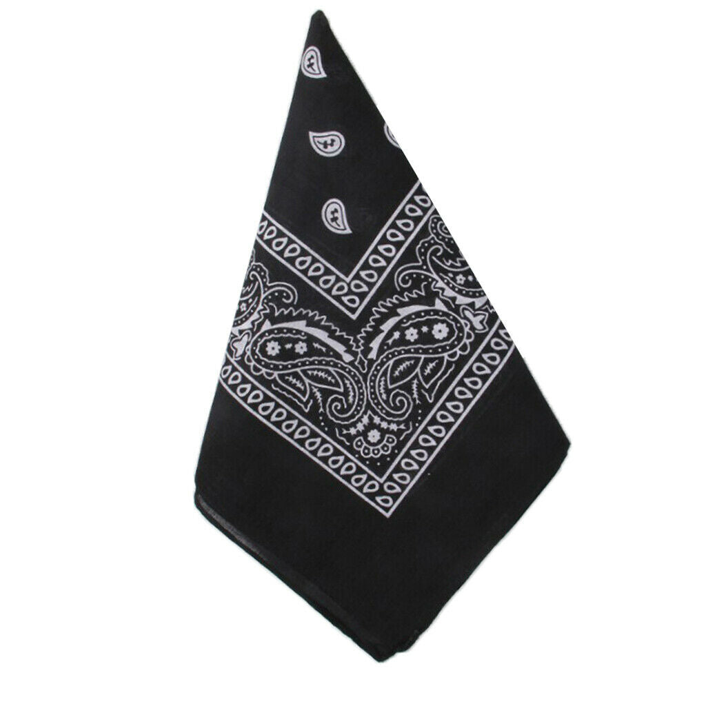 6 Pack Unisex Cotton Print Cowboy Bandana Scarf Head Wrap Neck Wristband