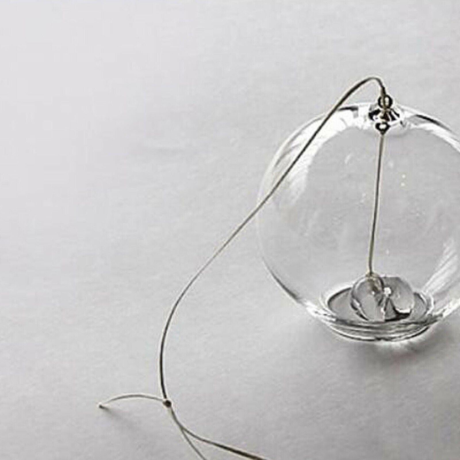 Japanese Transparent Glass Wind Chime Bell Hanging Ornaments Craft Gift