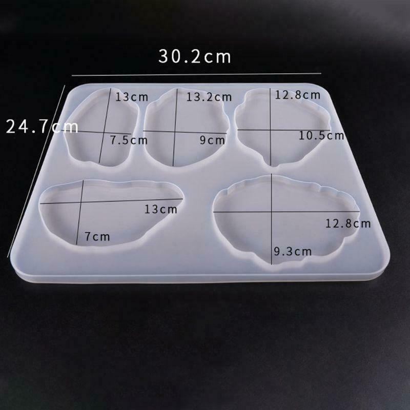Large Table Decoration Mold Cup Mat Coaster Crystal Epoxy UV Glue Silicone Molds