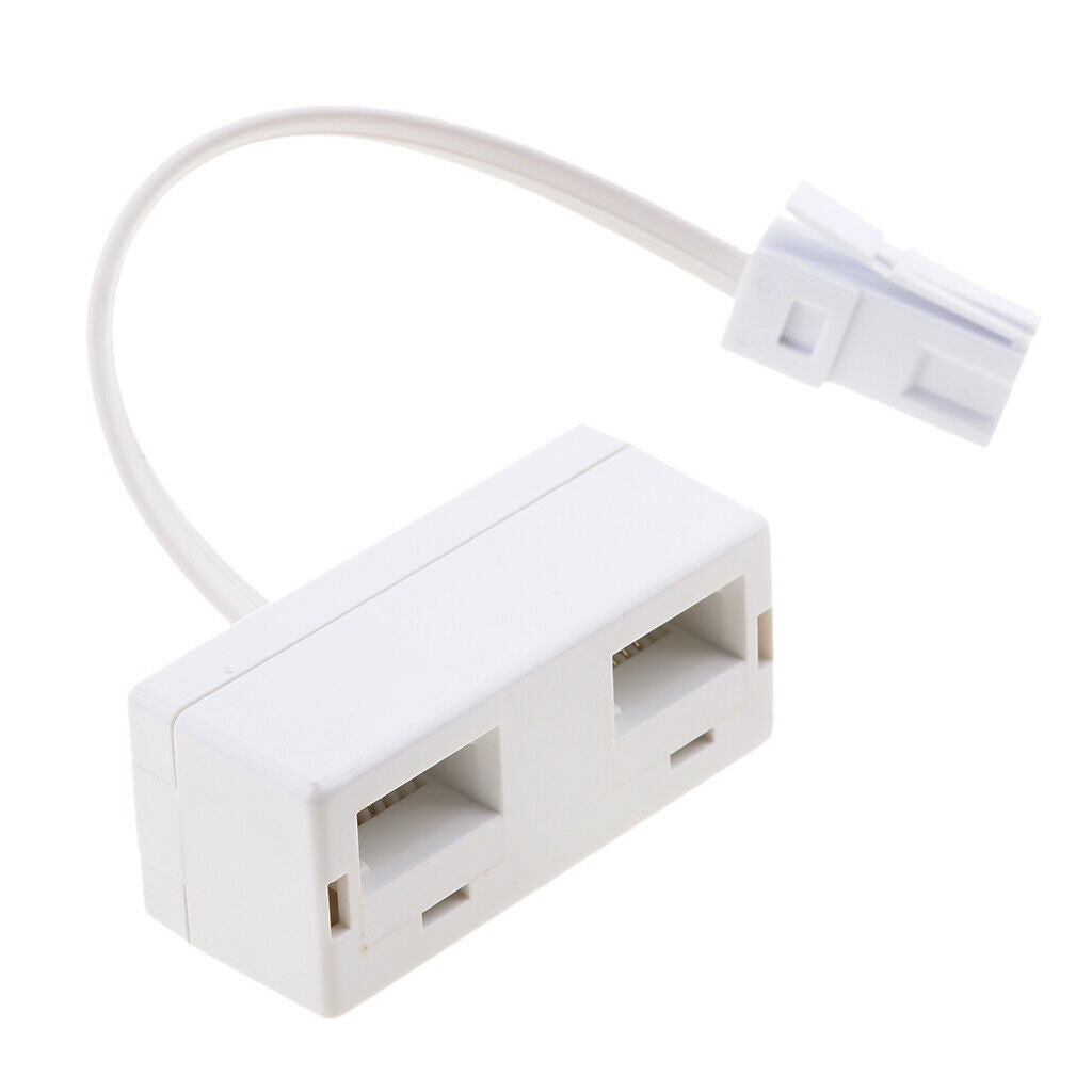 RJ11 UK Male To UK Female Adapter Double Socket Telephone Splitter BT Telephone