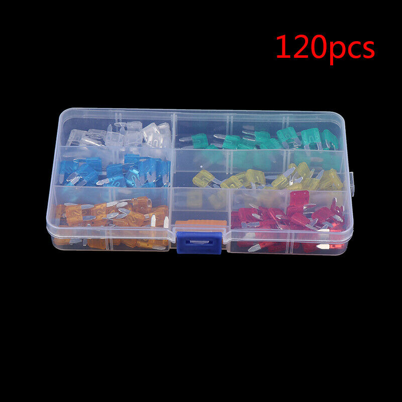 120PC Mini Small Size Blade Car Fuse Micro Blade Fuse Set Car Truck Acces.l8