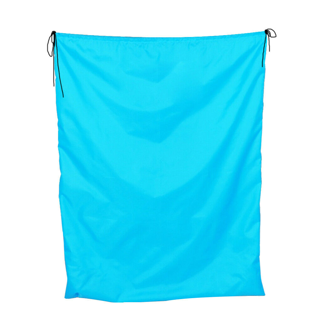 Large Capacity Bag Waterproof Drawstring Storage Pouch Sack Blue 50x70cm
