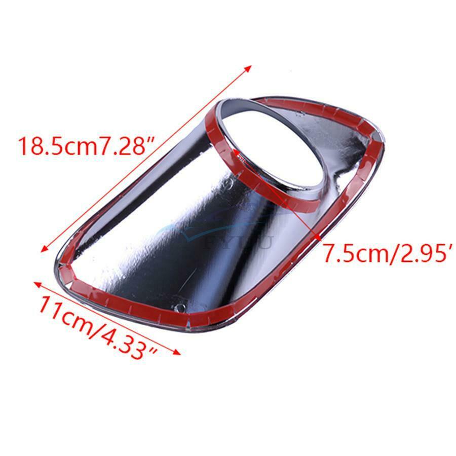 1 Pair Autocar Front Fog Lamp Frame Cover Trim For Jeep Grand Cherokee 2014-2016