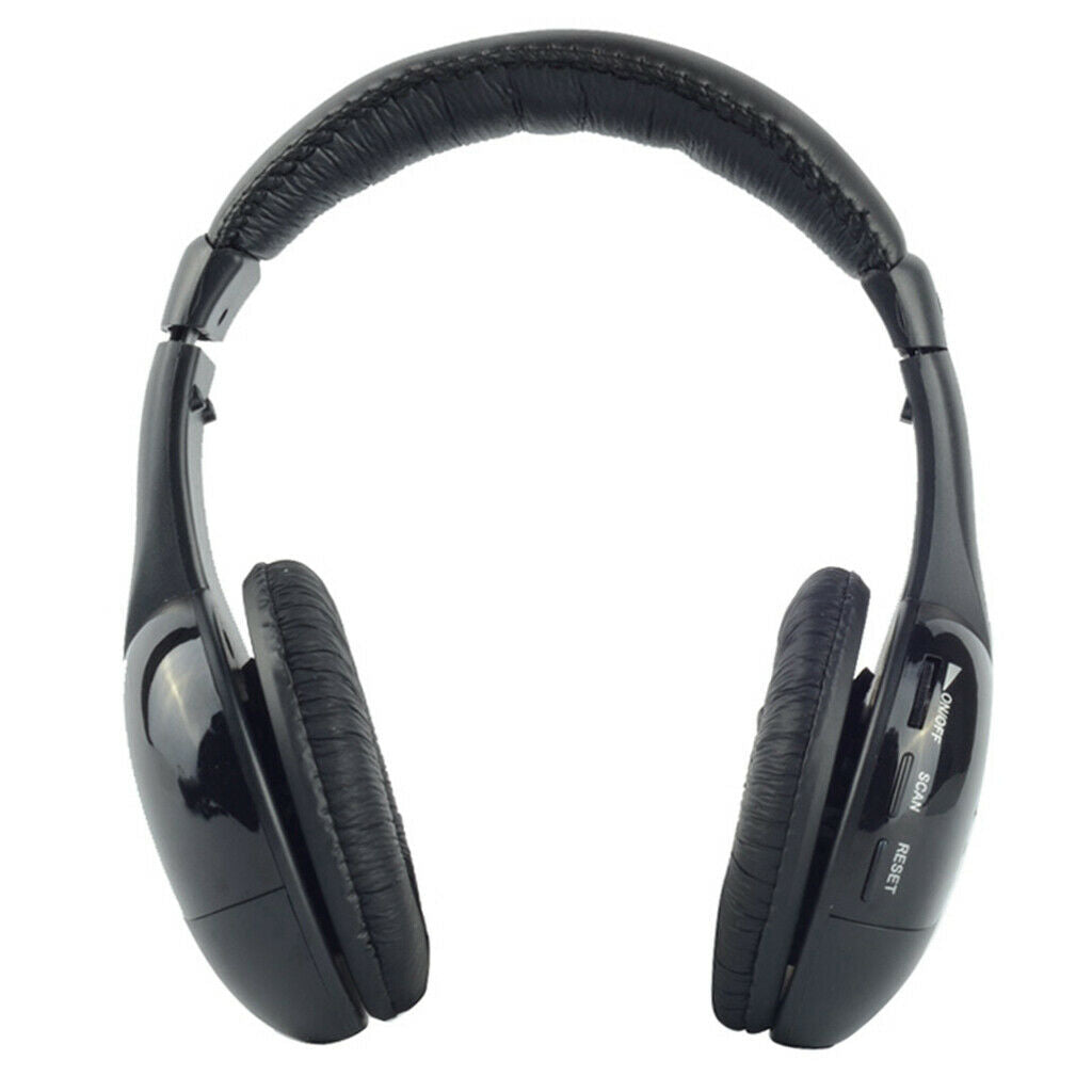 5 in 1 Wireless Headphone with FM Radio Stereo Headset Wireless Monitoring