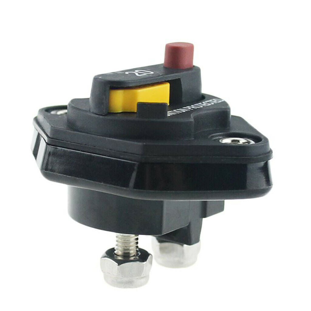 12v In-Line Rv Auto Circuit Breaker Manual Reset Fuse Holder - 20A