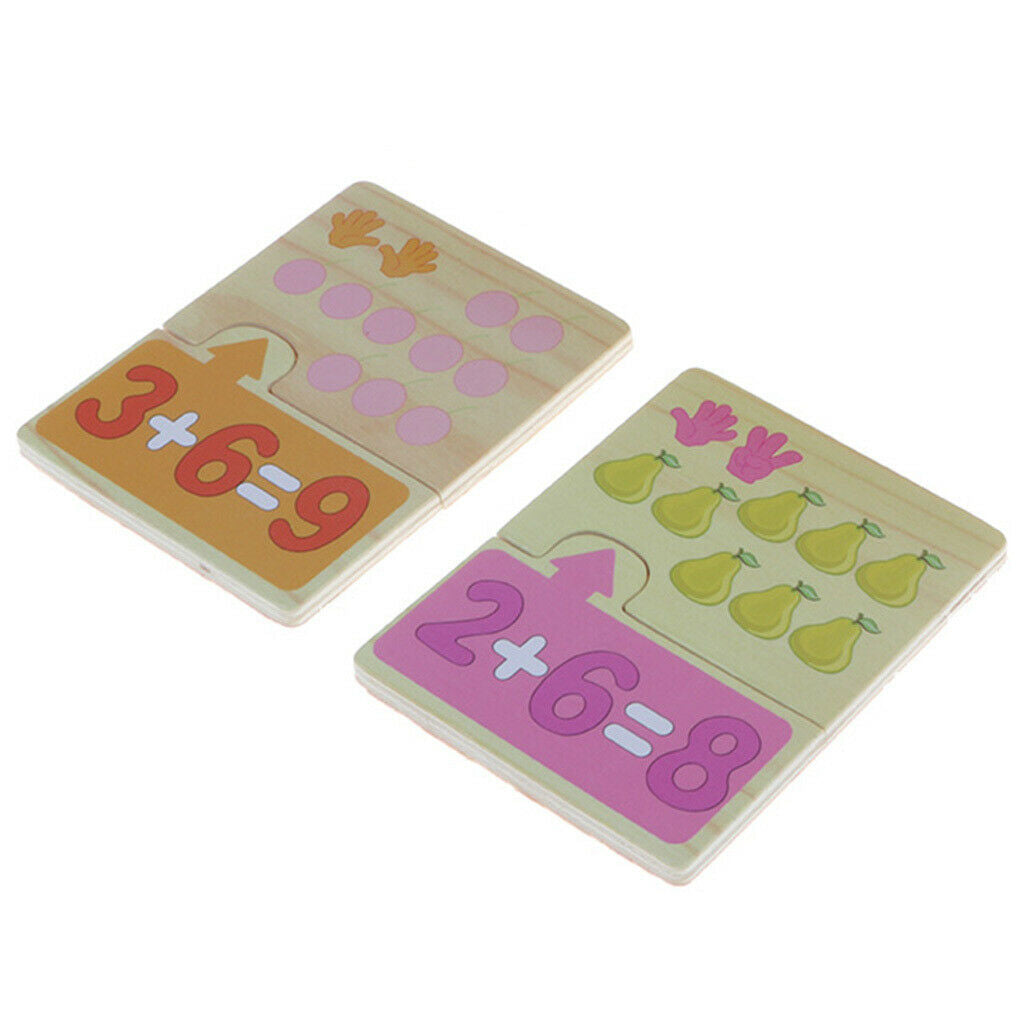 Montessori Educational Toys Wooden Math Puzzle Preschool Early Learning Toys