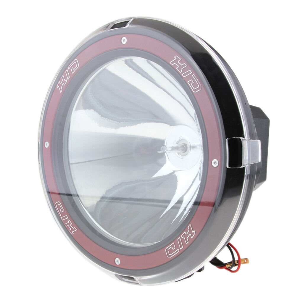 9'' 100W Driving Fog Lights HID Xenon 12V Trucks SUV Spot Work Light Red
