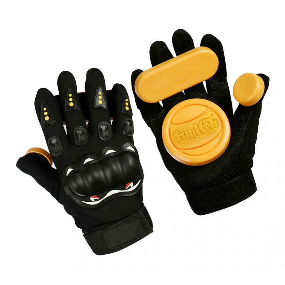 4.33inch Longboarding Gloves Downhill with Protector Pucks Safety Guard B