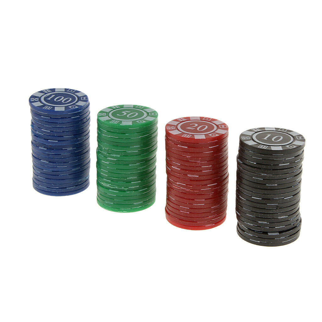 160 Pieces Math Poker Chips Markers for Bingo Family Games Learning Fun