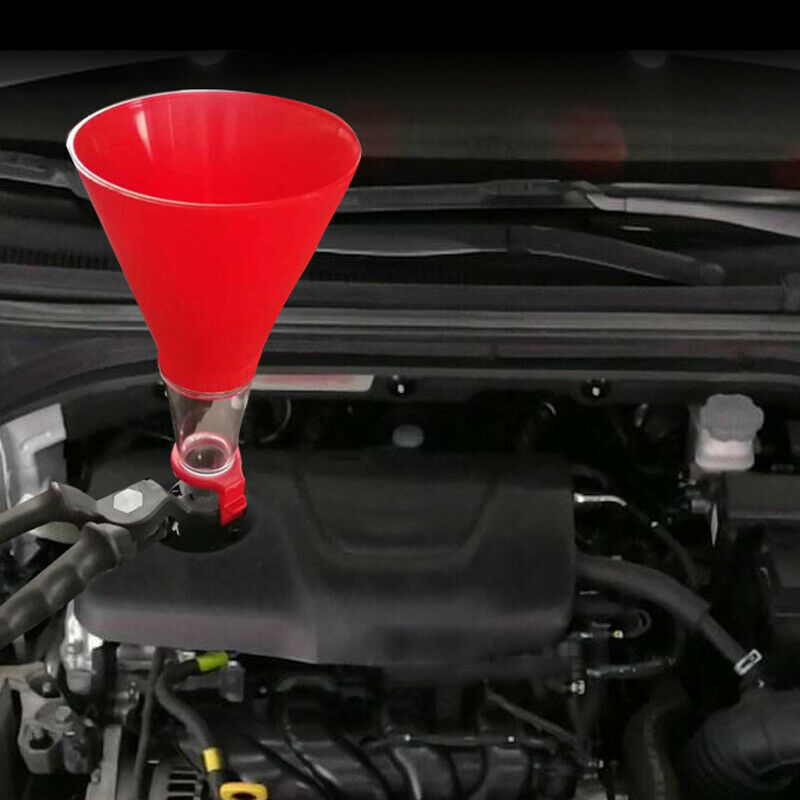 Engine Oil Funnel Car Truck Adjustable Bracket Filling Spout Pour Replace Tool