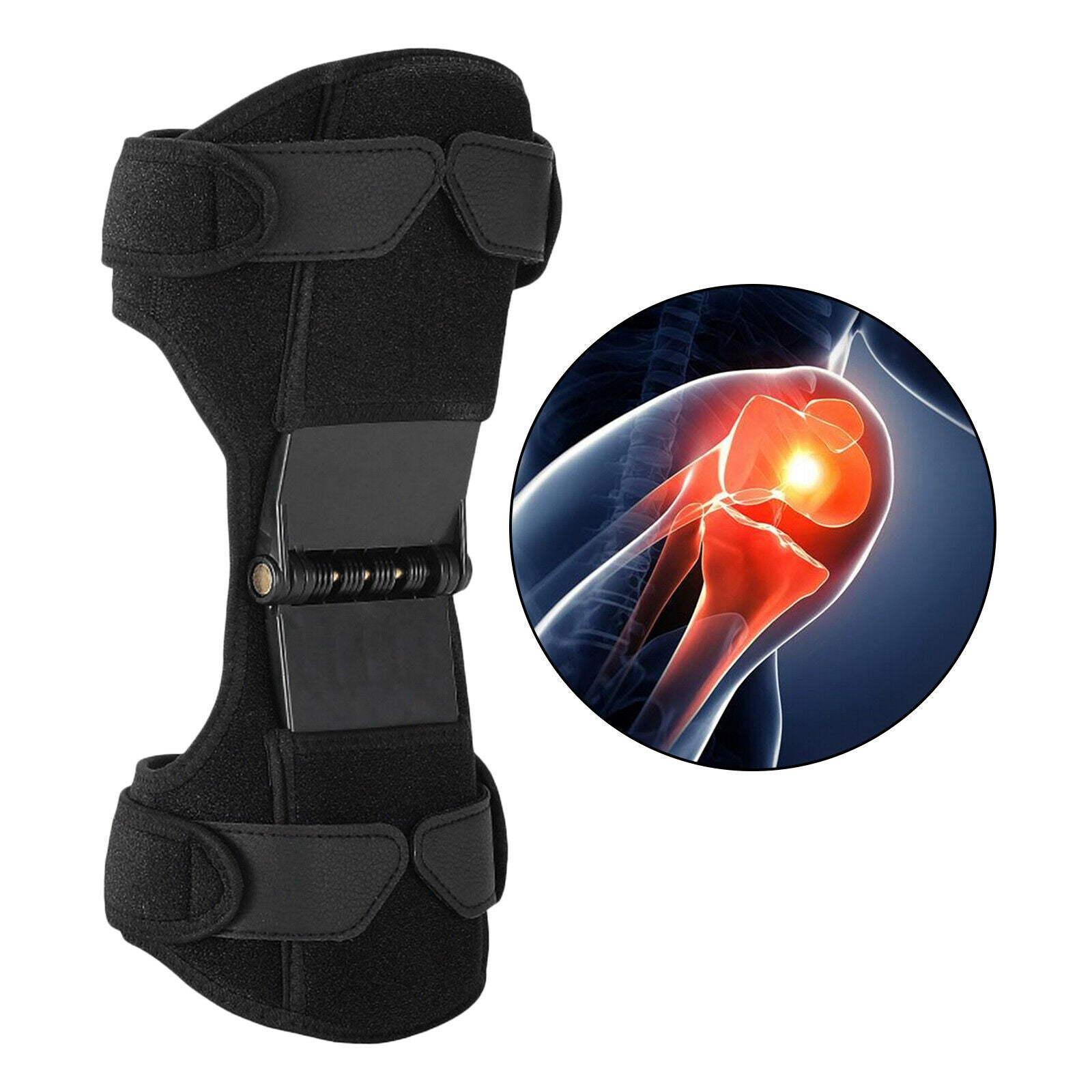 1 Set Knee Pads Knee Protection Booster Breathable for Hiking 1 Pc