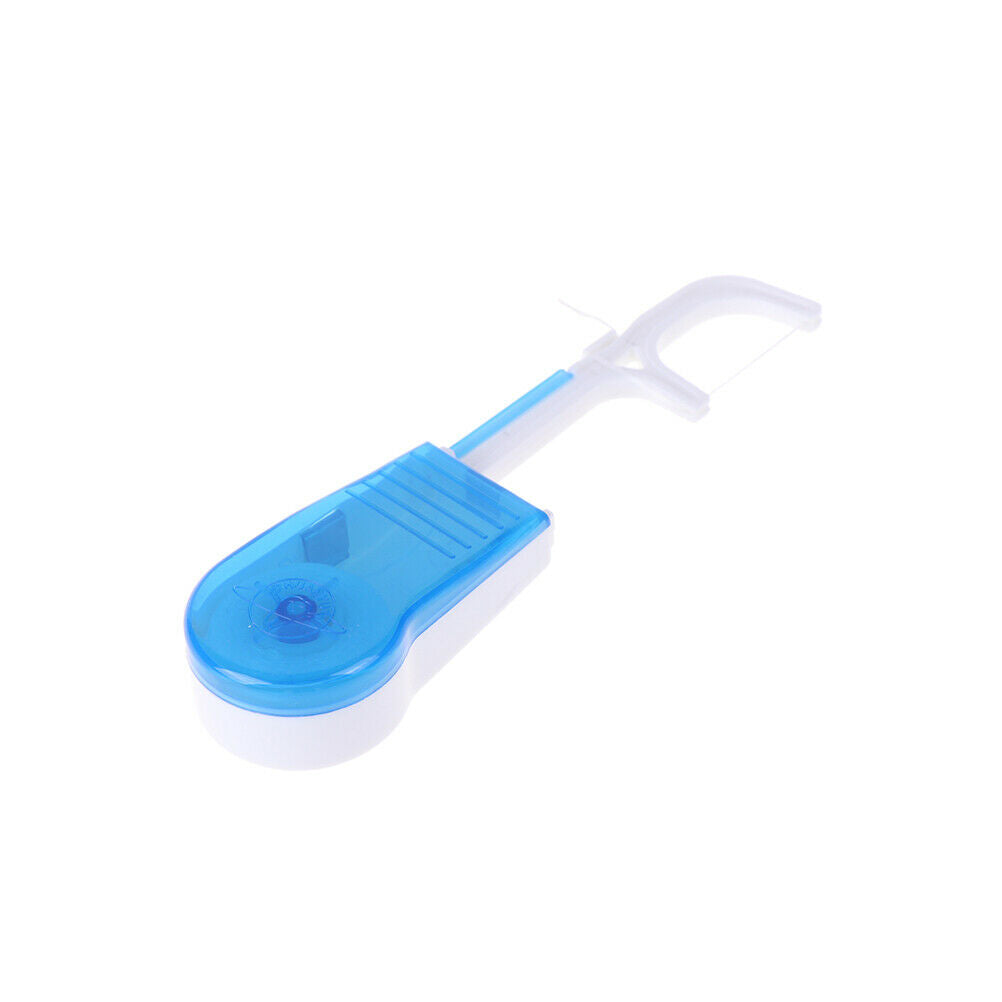 Blue portable clean high dental floss holder oral care tooth cleaner flos.l8