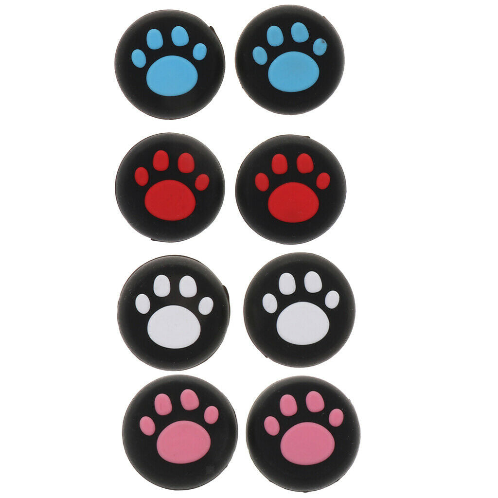 4x Analog Joystick Thumb Stick Silicone Caps for PSV1000/2000 2Pink2White