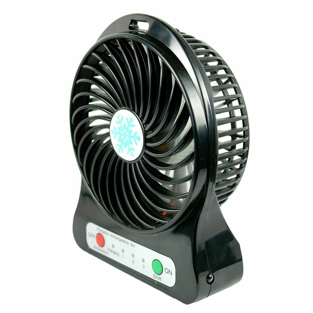 Portable Rechargeable Fan air Cooler Mini Operated Desk USB - NO Battery