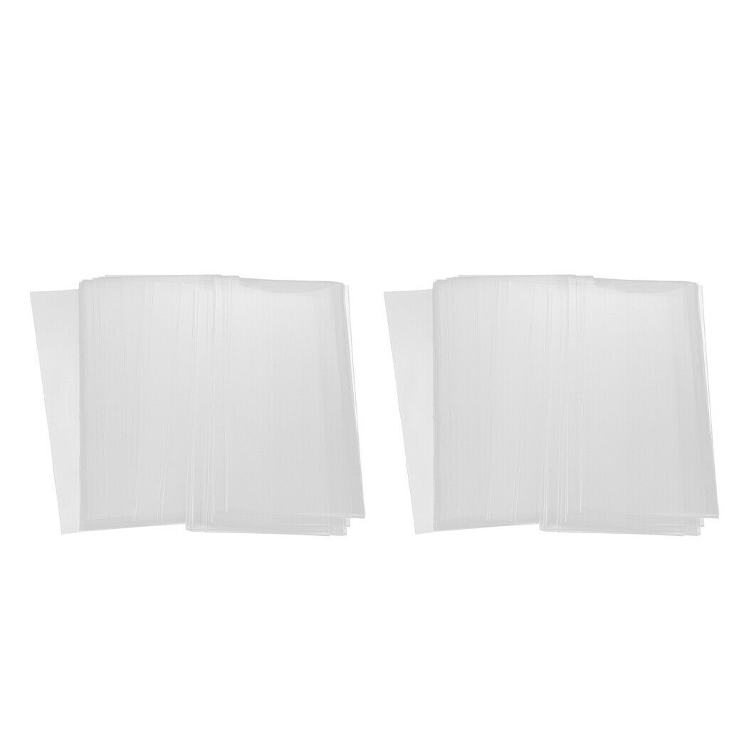 100x Paper Money Collection Bag Bill Note Stamp Holder 2 Size for Collector