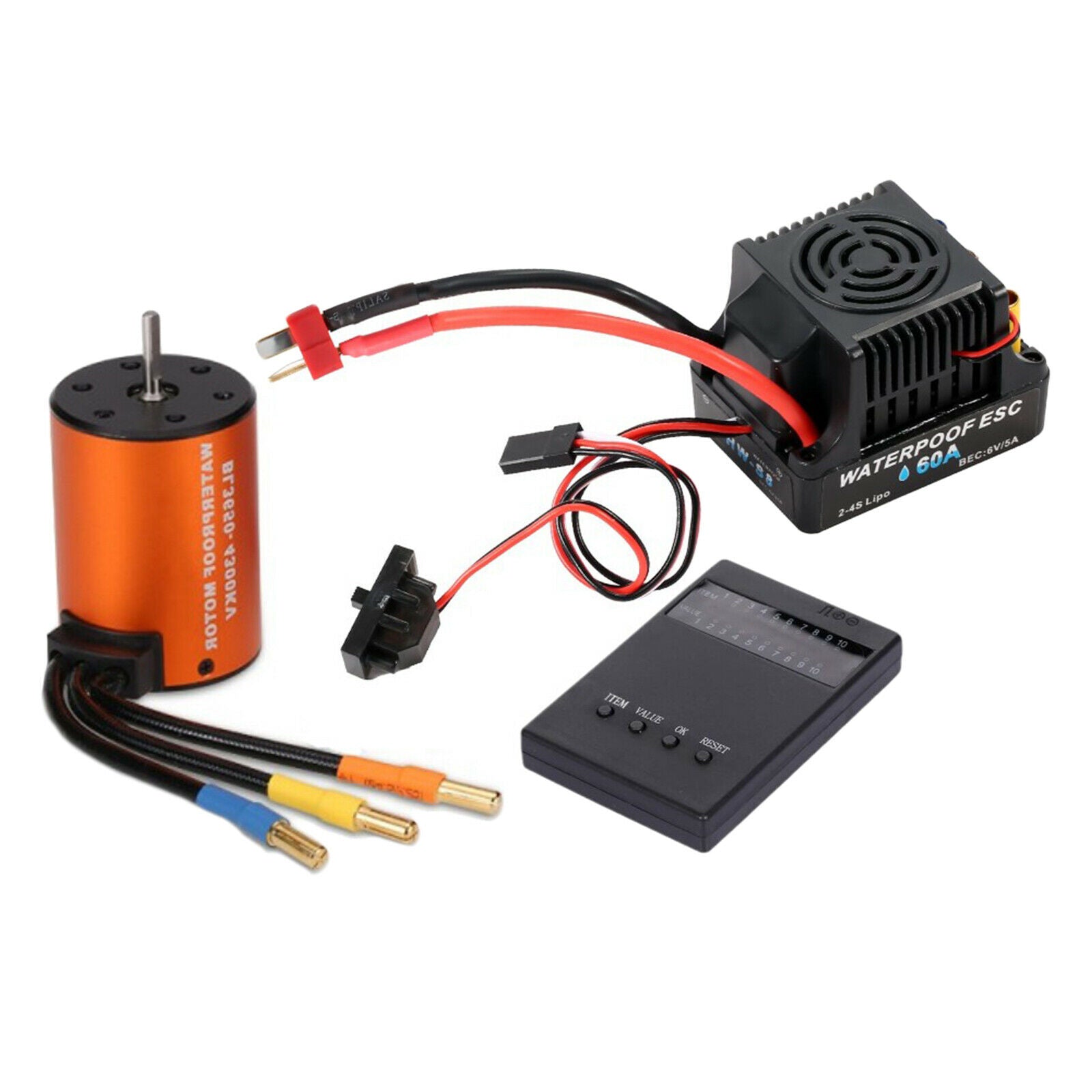 Waterproof brushless motor with 60A ESC set for 1/10 car buggy