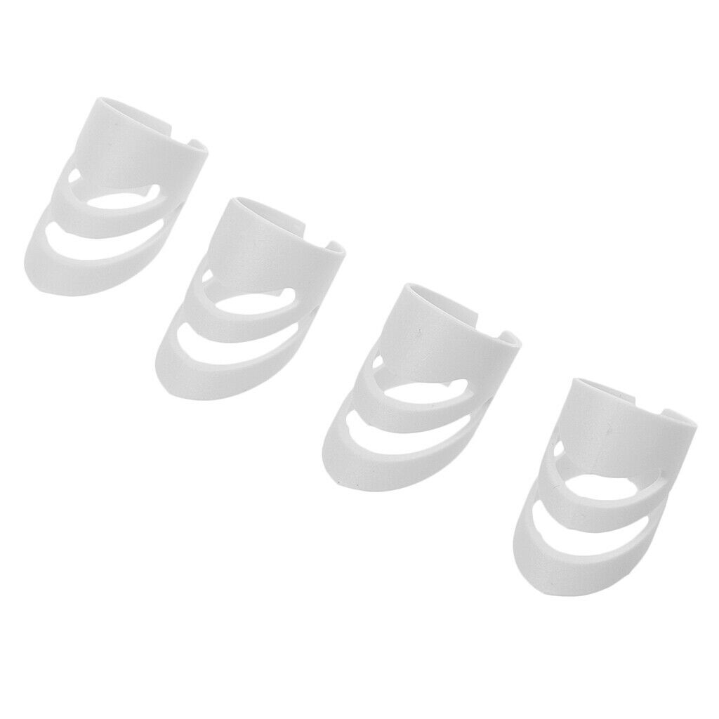 8 Pieces Plastic Guitar Fingertip Protector Finger Guard for Bass Guitar - L