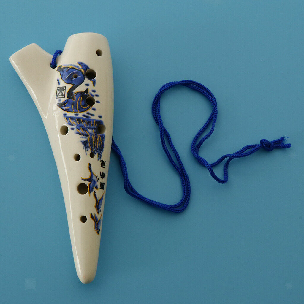 12 Holes C Key Tone Ocarina Musical Instrument for Children Beginner Gift