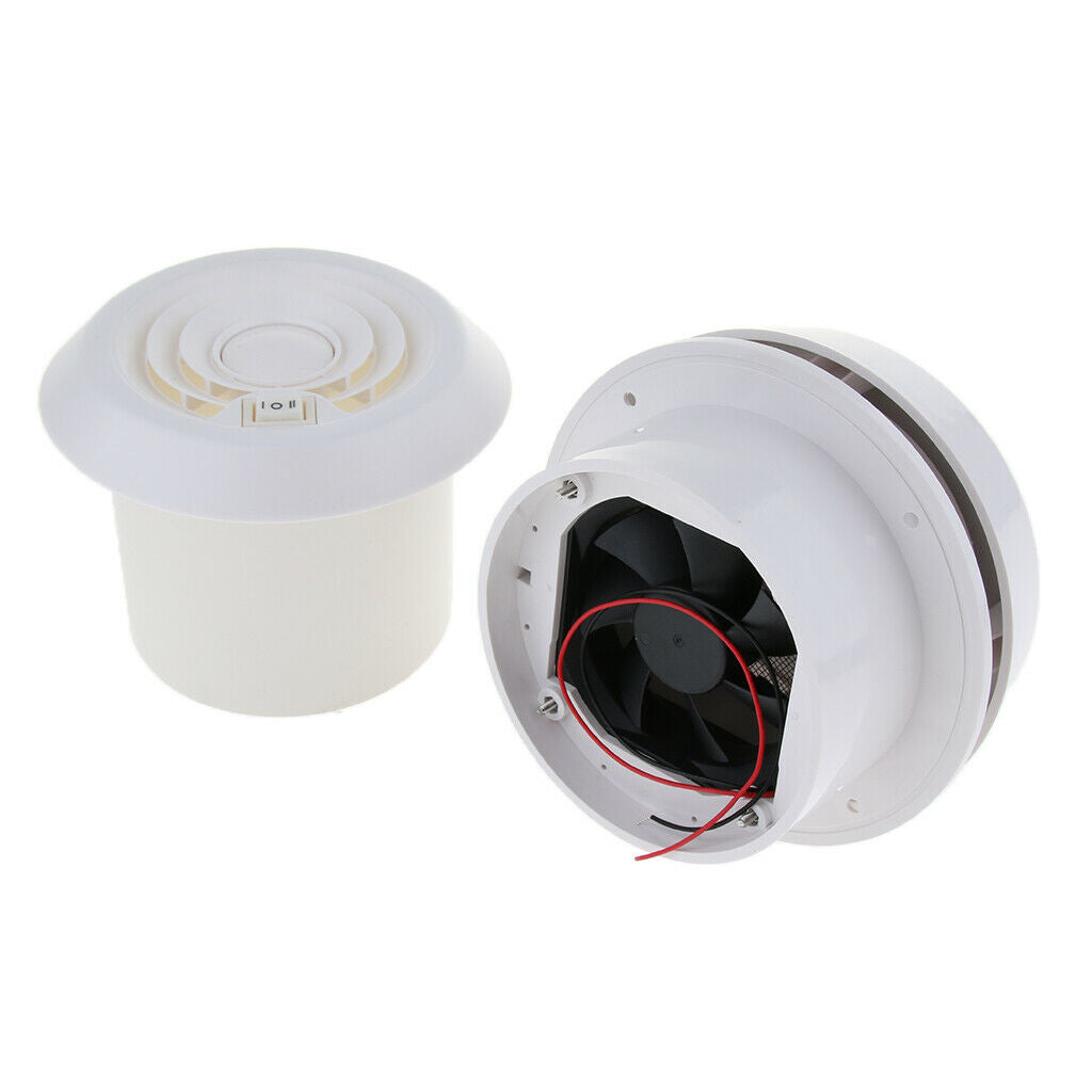 12V Marine RV Extractor Fan Exhaust Air Ventilation 60CFM Adjustable