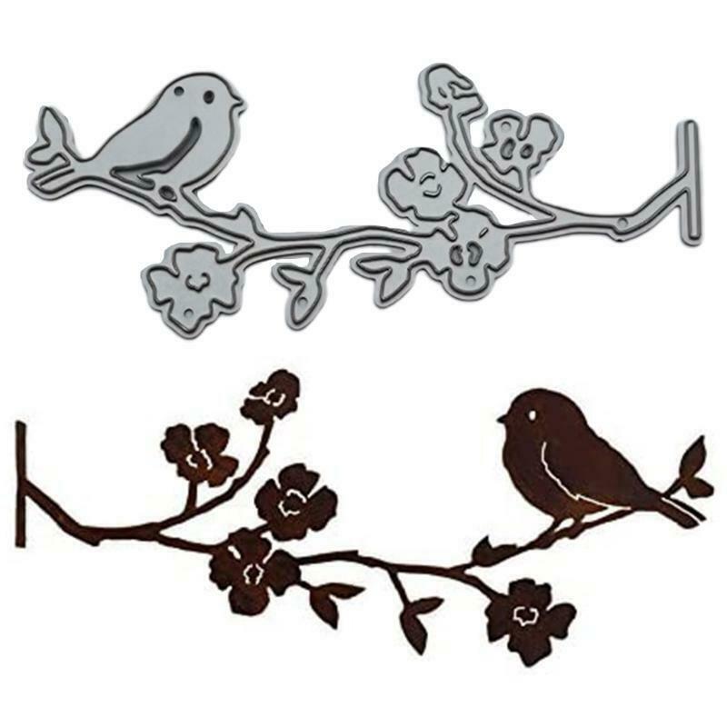 Bird Flower Metal Cutting Dies Stencil DIY Scrapbooking Album Paper Card Making