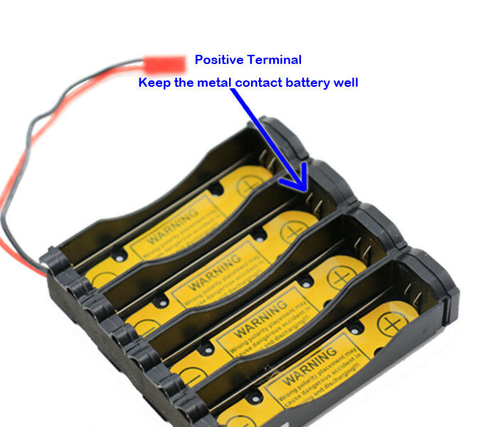 Protected Holder Case for 2S2P 7.4V 4x18650 Li-ion Battery Charge or Discharge