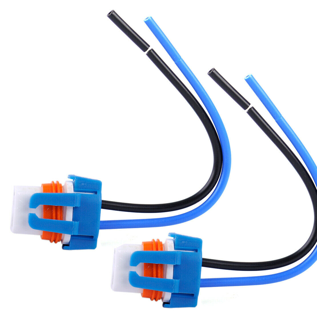 2pcs 9006 HB4 Ceramic Headlights Socket Holder Adapter Connector Wire Harness An