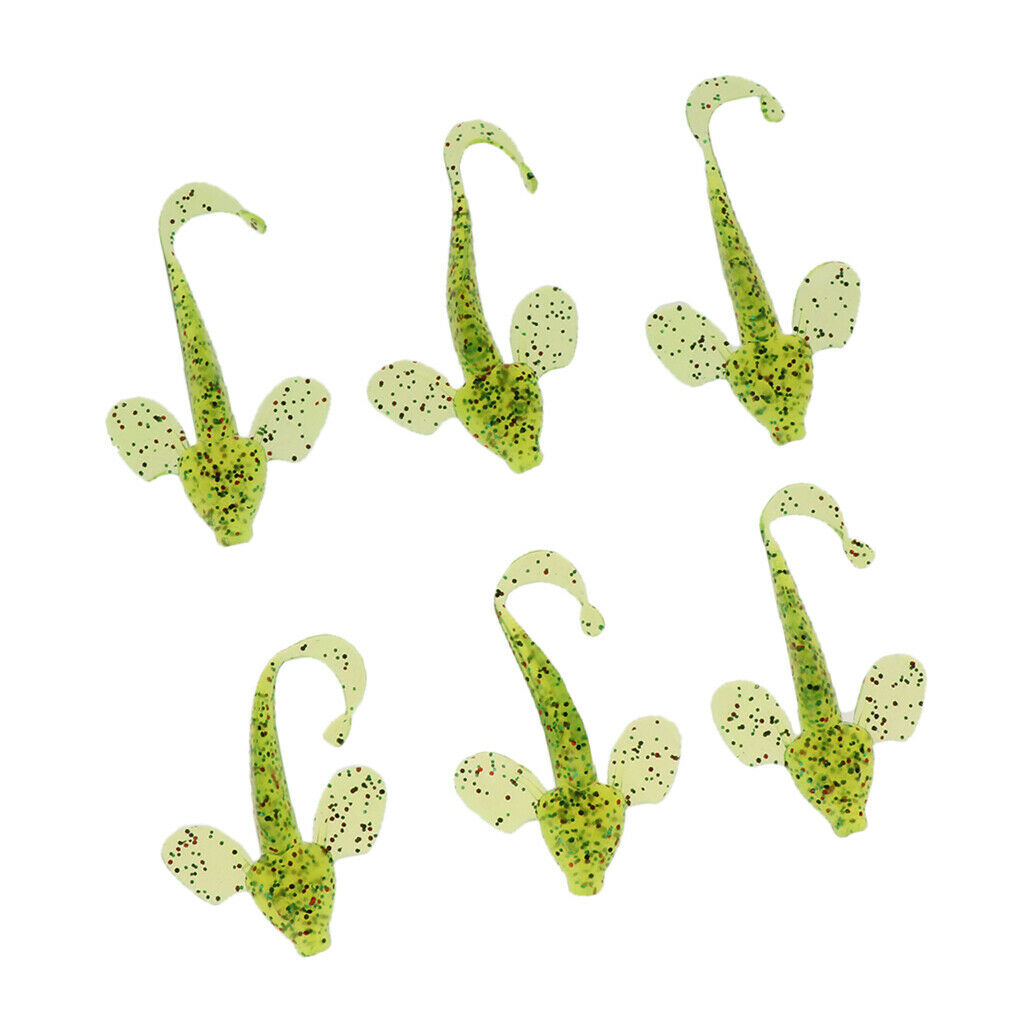 12x Capuchin Soft Artificial Grub Worm Baits Maggots Lures Fishing Tackle Jig