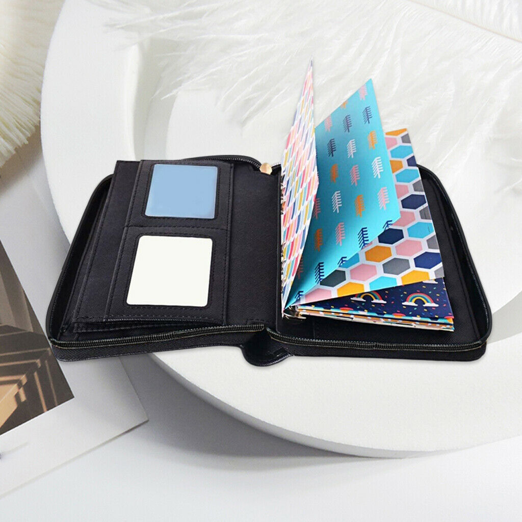 Leather Cash Budget Envelope Wallet with 12 Budget Envelopes Budget Sheets