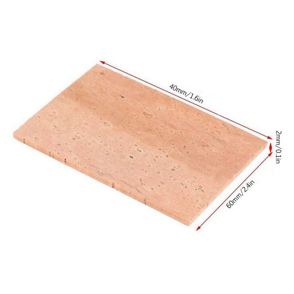 3x Liege for Saxo Mouthpiece Self-adhesive Cork Squares for Soprano Saxophone