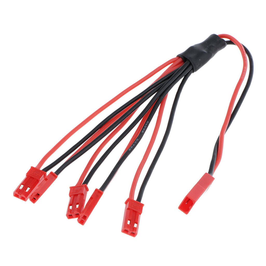 Female to Male 1 to 5 Servo Steering Gear Extension Y Cable Line 2-Color