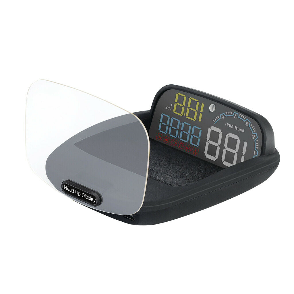 4" OBD Hud Digital Car Speed On-Board Computer OBD2 Windshield Projector