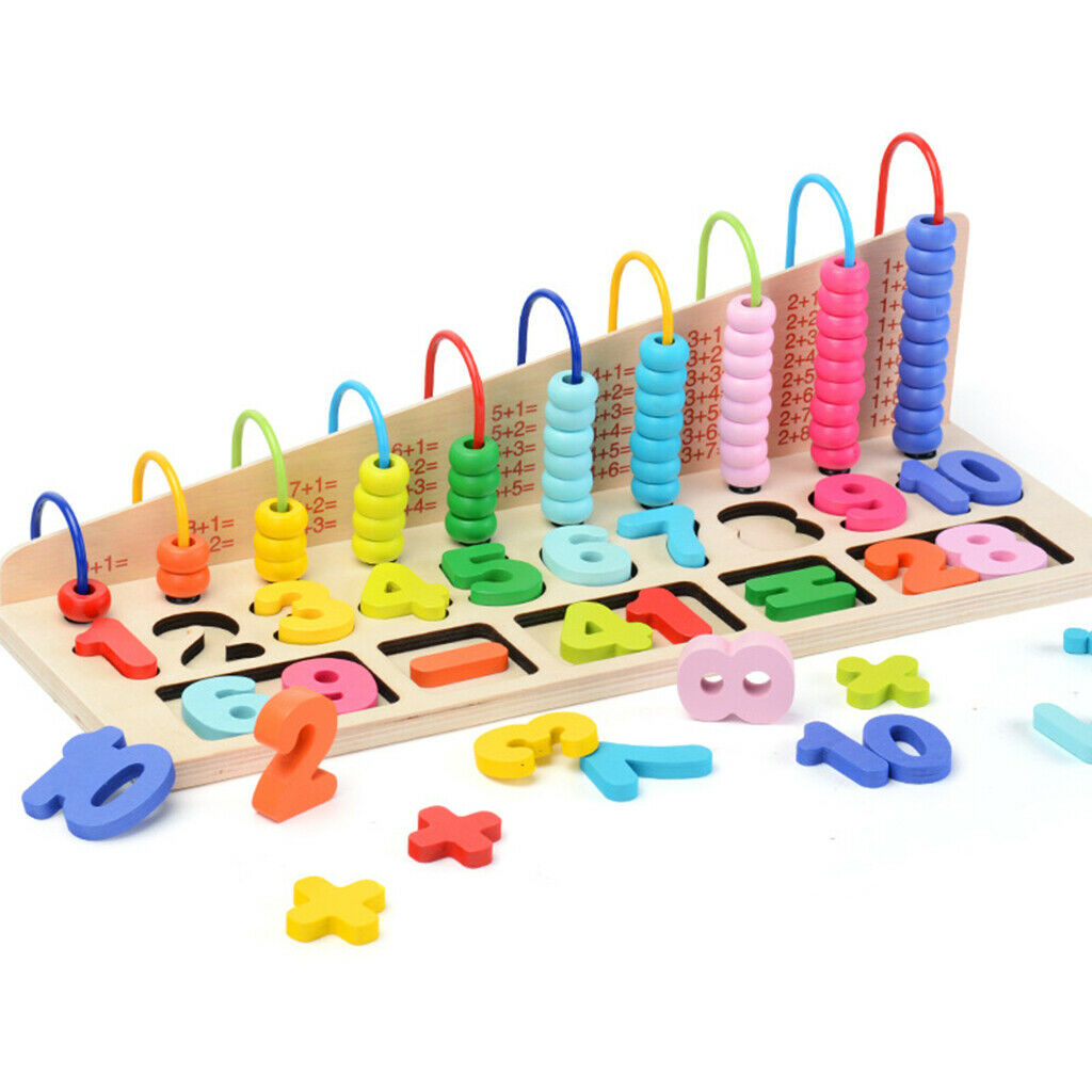 Educational Toys Mathematical Calculation Frame of 10 Sticks 23 * 18 * 14cm