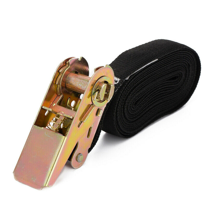 1" x 12ft Heavy Duty Tie Down Cargo Ratchet Strap Belt With Buckle Fasteners