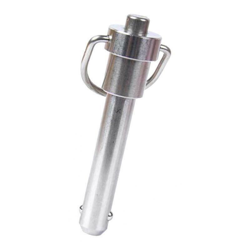 2x Push/Pull 0.24in Dia Ball Lock Pins Shank Stainless Steel Accessories Kit