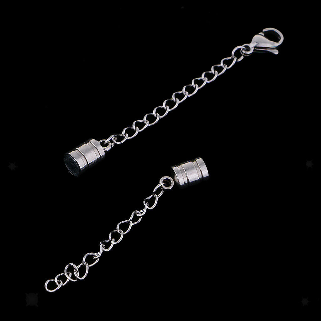 3pcs  Clasps with Chain for DIY Necklace Bracelet Jewelry Making