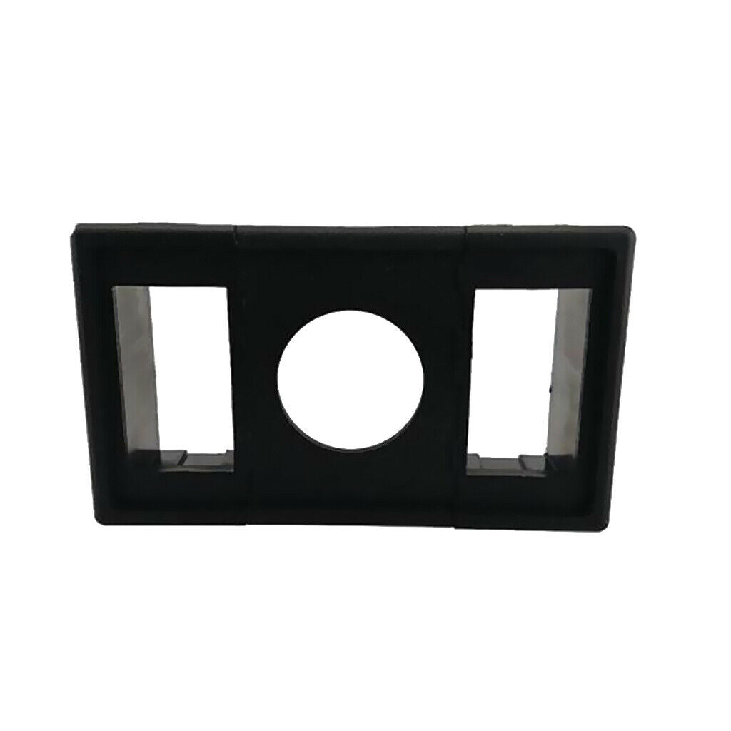 Plastic 2 Square Rocker Switch Housing + 1 Socket Holder for Boat Marine