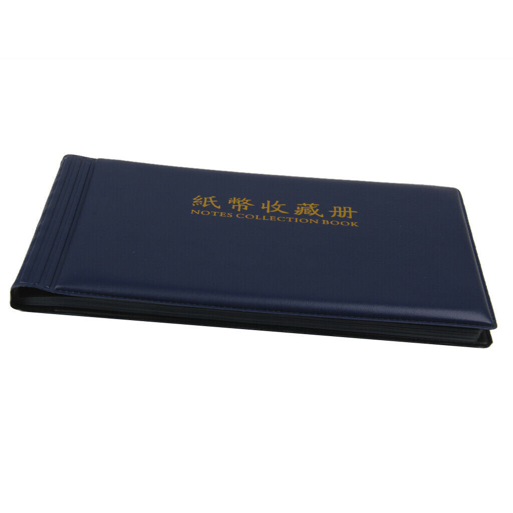 2PCS 30 Notes Pages Banknote Currency Coins Paper Money Pocket Collection Album
