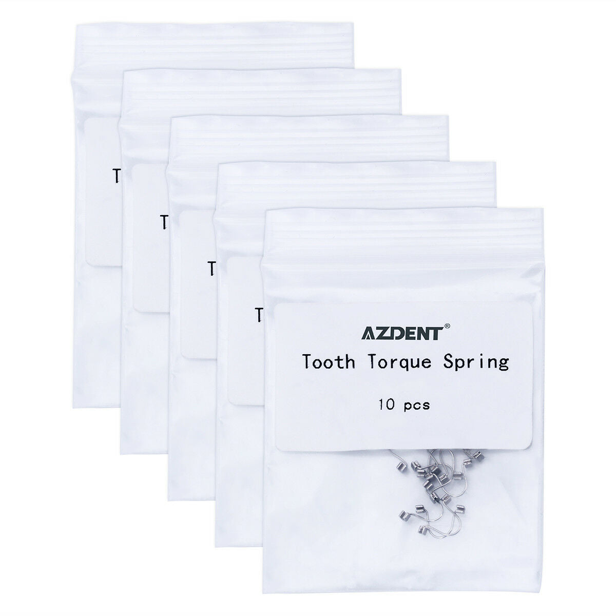 10 Packs Dental Orthodontic Single Anterior Tooth Torque Rectangular Spring