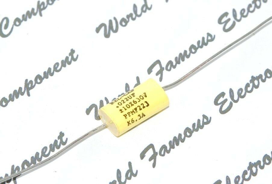 1pcs - REL-CAP PPMF 0.022uF (0.022µF 22nF) 630V 10% Axial Capacitor - FOR AUDIO
